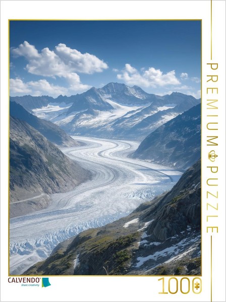 Calvendo Puzzle Aletsch Glacier, Switzerland | 1000 Pieces, Finished Size 25.2 ×-image