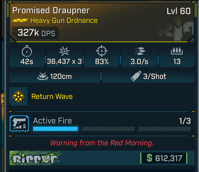 Borderlands 4 DRAUPNER HEAVY  GUN ORDANCE