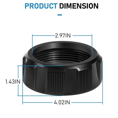 A0578900 Single PVC Union nut for Jandy/Zodiac R0452100 PLC1400 - PLC700 - Picture 20 of 21