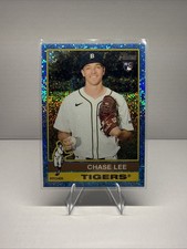 2025 Topps Heritage High Number Chase Lee Chrome Light Blue Sparkle Refractor RC