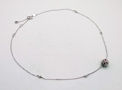 Links of London Sterling Silver Effervescence Bubble 17.5'' Adjustable Necklace