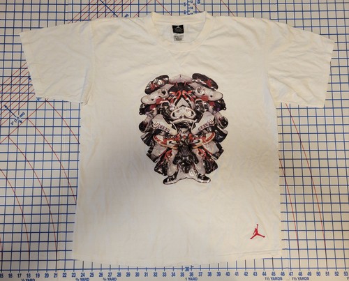 Air Jordan, Vintage OG Nike Air Jordan Shoes T-Shirt Large Flight Series I 1 IV III XI 90s
