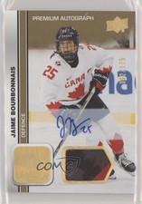 2023 Team Canada Juniors Women's WC 92/175 Jaime Bourbonnais #49 Patch Auto 0i47
