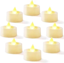 Homemory 24-Pack Flameless LED Tea Lights Candles Battery Operated, 200+Hour Fak