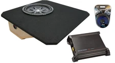Kicker Chevy Corvette 97-04 43CVR124 12" 400W Sub, 46CXA4001 800W Amp & Sub Box