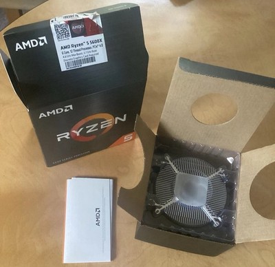 Fan & Heatsink Only! (NO CPU) Stock Cooler for Ryzen 5 5600X Box included