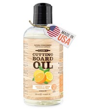 Cutting Board Oil - Food Grade Mineral Oil for Cutting Board - Enriched with ...