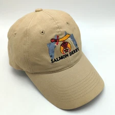 Great Lakes Shriners Association GLSA Salmon Derby beige brown adjustable hat
