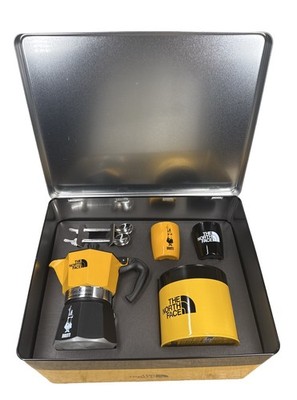 Bialetti x The North Face Mocha Express Set Yellow Stovetop Espresso Maker - NEW