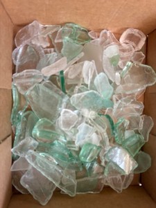 Massive Lot 1 LB 12 OZ  Genuine SURF TUMBLED Sea Beach Glass IRREGULARS Unripe