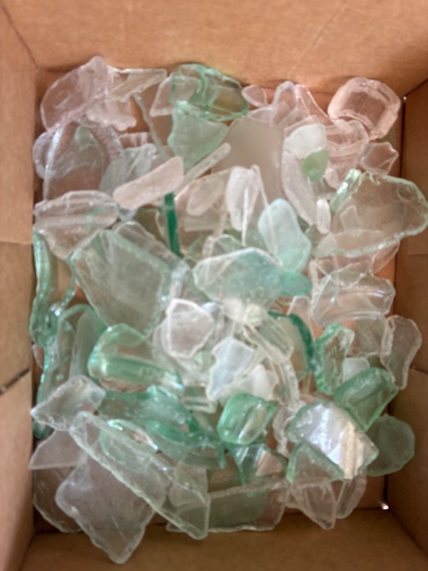 Massive Lot 1 LB 12 OZ  Genuine SURF TUMBLED Sea Beach Glass IRREGULARS Unripe