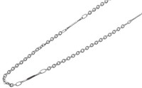 Akzent Ankerkette Halskette Edelstahl Silberfarbe LäNge 55 Cm Ohne AnhäNger