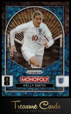 2026 Panini Prizm Monopoly FIFA World Cup #97 Kelly Smith Blue Wave Prizms