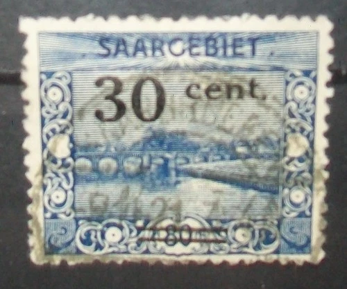 N°1871K STAMP GERMAN SAARGEBIET CANCELED  Aus