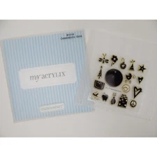 Close To My Heart Acrylix Stamp Set B1019 Celebrations Solid Circle Tag Bugs