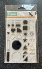 Simon Says Stamp Stamptember Grid Play Clear Stamp Set~New in Package/NLA