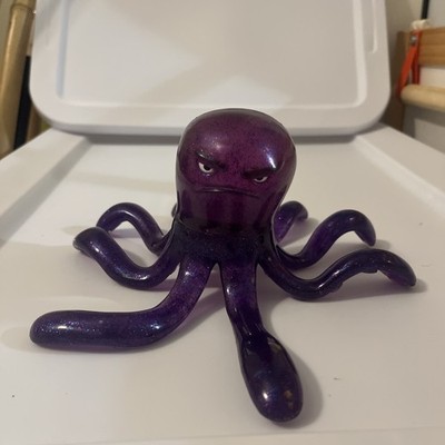 Toy Story Pixar Stretch Purple Glitter Octopus 7 Inches Tall