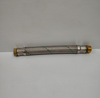 Nexus Valve UltraFlex SS Single Union Flexible Hose Connector MNPT End 18x1.5'' 2