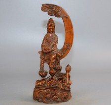 Premium Boxwood Guanyin Ornament