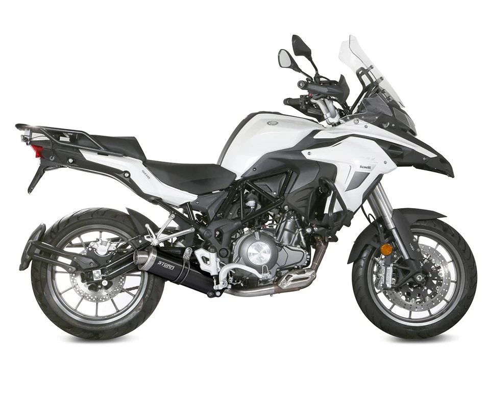 Pot D'Echappement Storm by Mivv noir Oval Acier Benelli Trk 502 2017 > 2026 - Photo 2/4