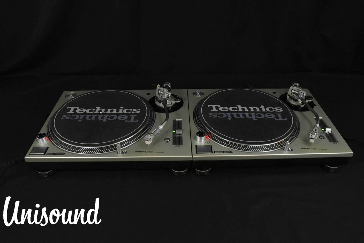 Technics SL-1200 MK3D Silver pair Direct Drive DJ Turntable【Very 