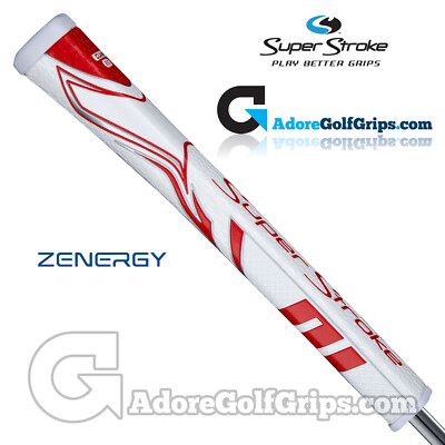 NEU 2023 - SuperStroke ZENERGY Claw 2.0 Puttergriff - Weiß / Rot + Gratis Tape