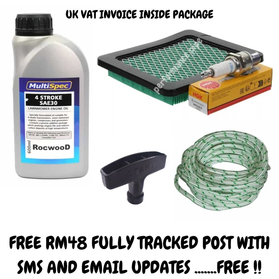 MACHINETEC Honda HRB425C, HRB475C, HRB476C, HRB536C Service Kit Oil Air Filter NGK Plug