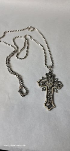 Brenda Schoenfeld Sterling Silver Cross W/ Chain