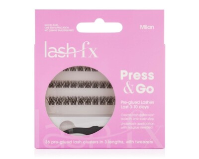Lash FX Press & Go Pre-Glued 36 Cluster Lashes - Milan - Kostenloser Versand