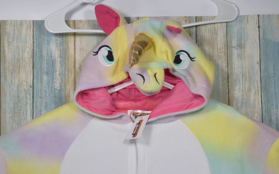 Spooktacular Creations 成人 L 码独角兽服装彩虹连体睡衣 — 第 4/4 张图片