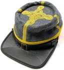 CIVIL WAR CONFEDERATE CSA GENERAL CAVALRY OFFICER KEPI FORAGE CAP-MEDIUM