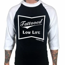 Tattooed Low Life 3/4 Sleeve Jersey by Cartel Ink 
