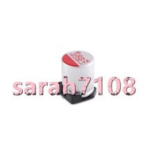 10PCS Solid aluminum electrolytic capacitor 100uF  20 35V SMD,6.3 7.7mm YT