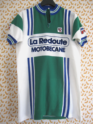 Maillot Cycliste ASCEE Oursport Vert Acrylique 70'S jersey