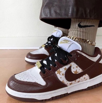 Nike SB Dunk Low OG QS x Supreme Barkroot Brown Men's DH3228-103
