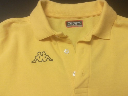 KAPPA - POLO MANICHE CORTE - COTONE - TAGLIA SMALL - COLORE GIALLO - UNISEX - Foto 3 di 7