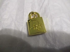 DIOR ZIP PULL charm 14x22MM  GOLD tone METAL LOCK , LOT  1