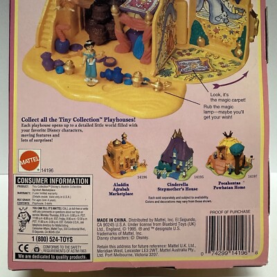 Disney Aladdin Tiny Collection Agrabah Marketplace 1995 new Polly