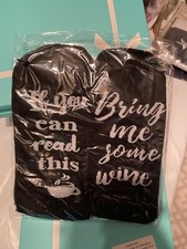 Pair Of Socks . Coffee and Wine  Soft Small  Comes In Nice Flat box 