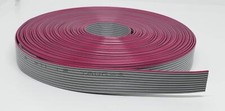 - 10P 10 Meters or 33 Feet Roll IDC Silver Flat Ribbon Cable for 2.54mm Conne...