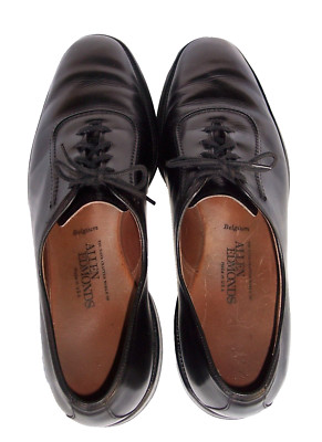 Allen Edmonds Belgium sz 11B Black Leather Adelaide Oxford Shoes