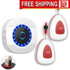 Caregiver Pager, LIKEPAI Wireless Call Button 1000+ Feet, SOS Alert Nurse Callin