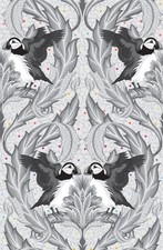 FREE SPIRIT - True Colors Graywork by Tula Pink - Huffin  Puffin - Whisper