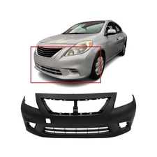 Bumper Cover for 2012-2014 Nissan Versa 1.6 S SL SV Advance Sense Front Primed