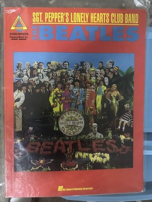 Beatles Sgt Pepper Hal Leonard Guitar Tab Book Vintage Songbook