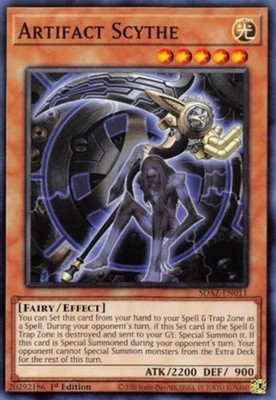 Artifact Scythe - SDAZ-EN011 - Common - 1st Edition - Damaged
