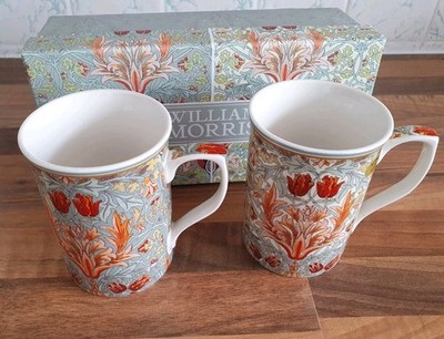 2 LEONARDO LESSER & PAVEY WILLIAM MORRIS MUSTER TASSEN NEU