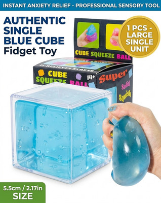 Cube Anti-stress Glaçon Avec Coquillage – Squishy Lent, Soulage Anxiété Et Stress (1 Pièce)
