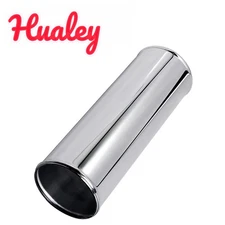 2.5" Straight Intercooler Pipe Air Intake Hose Aluminum Alloy Tube Silver 30 cm