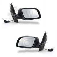 AußEnspiegel Set Schwarz FüR VW Polo 02 9N 10/01-04/05 AsphäRisch Lackierbar